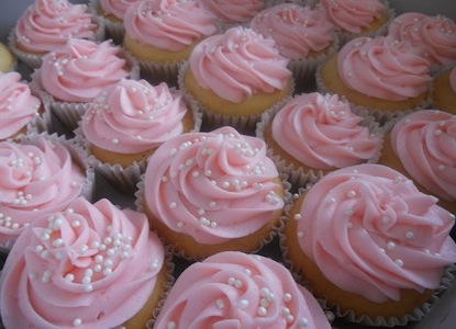 Girls Pink Baby Shower Cupcakes Ideas