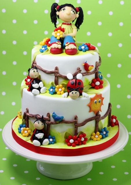 Girly Bugs Cake Girly Bugs Cake