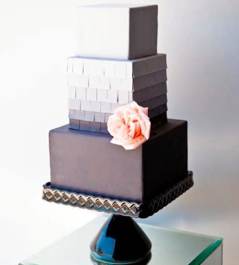 Grey Ombre Cake Grey Ombre Cake