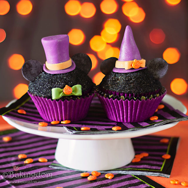 Halloween Minnie Mouse Cupcakes