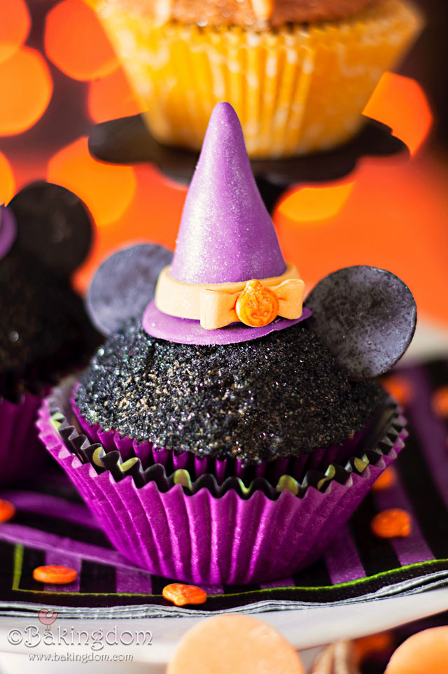 Halloween Minnie Mouse Cupcakes