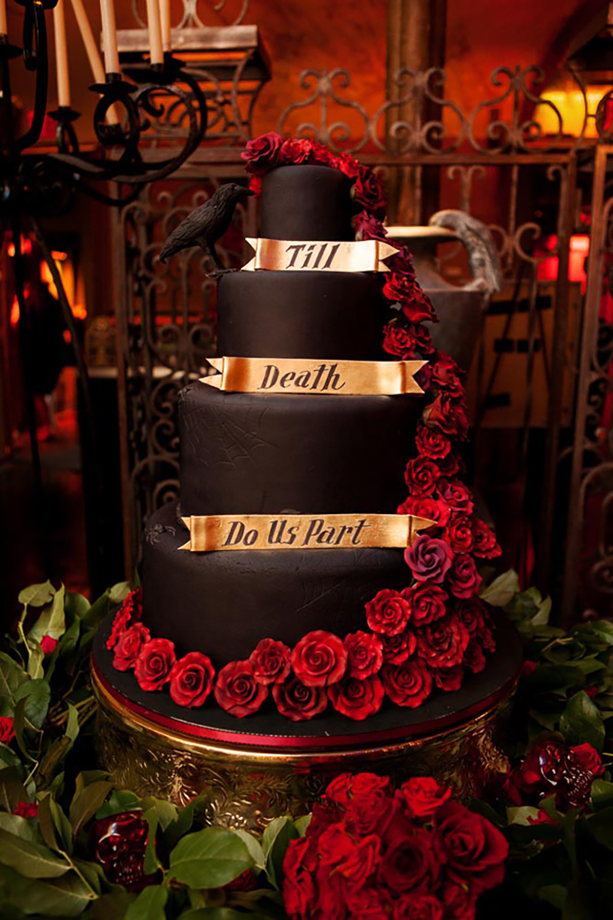 Halloween Wedding Cake