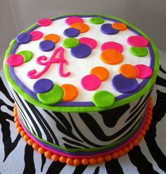 Halloween Zebra Birthday Cake Halloween Zebra Birthday Cake