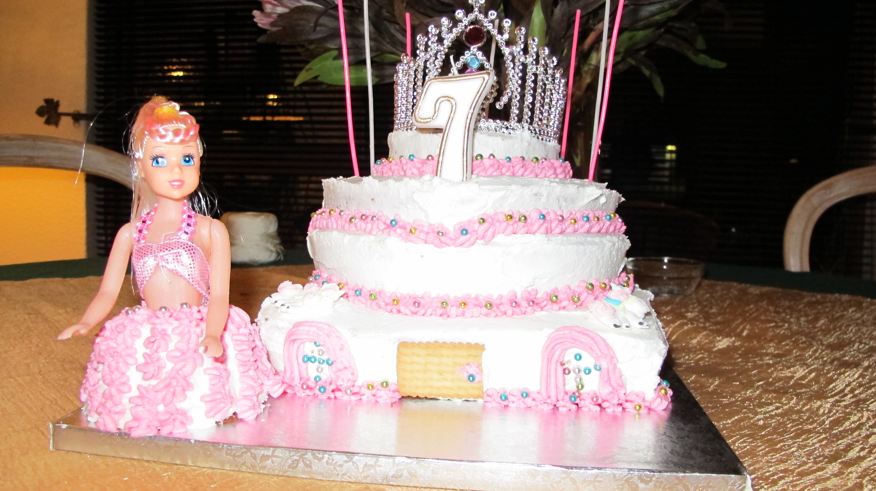 Happy 7th Birthday Princess Cake