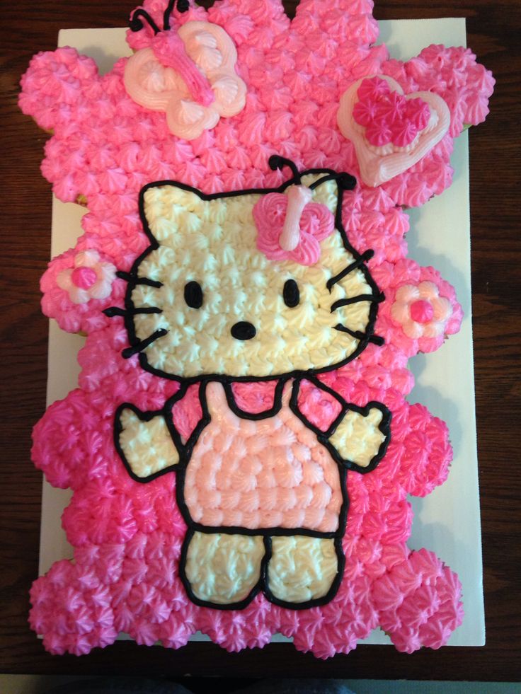 Hello Kitty Baby Shower Cupcakes