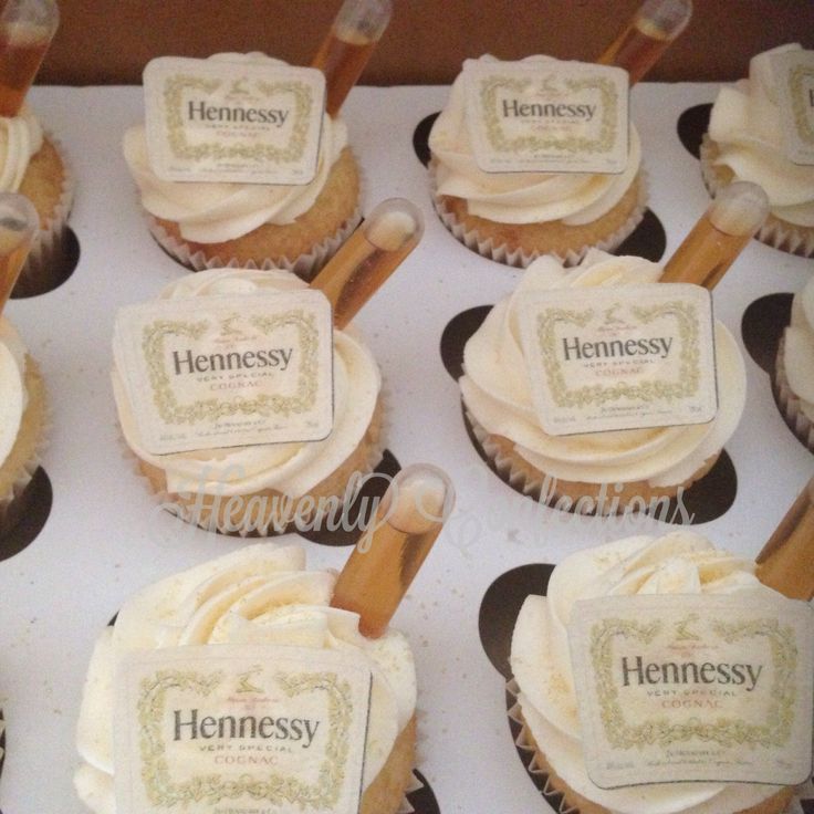 Hennessy Birthday Cupcakes