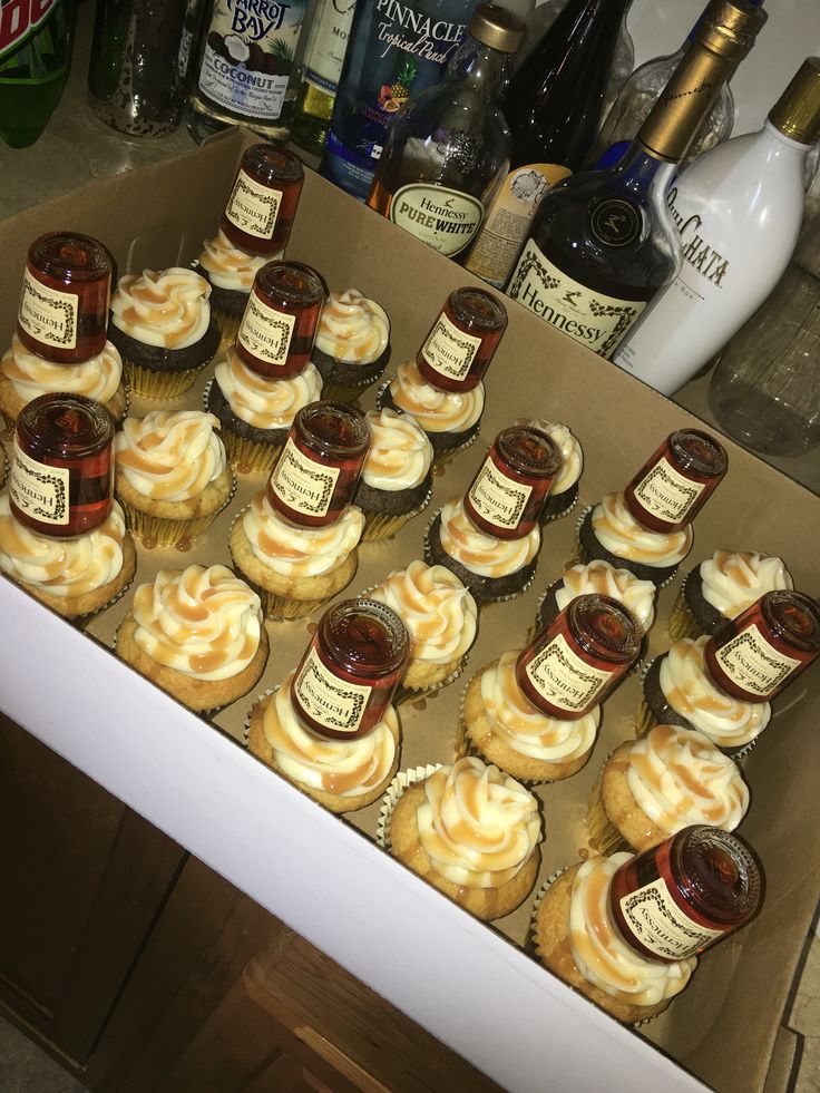 Hennessy Cake with Cupcakes