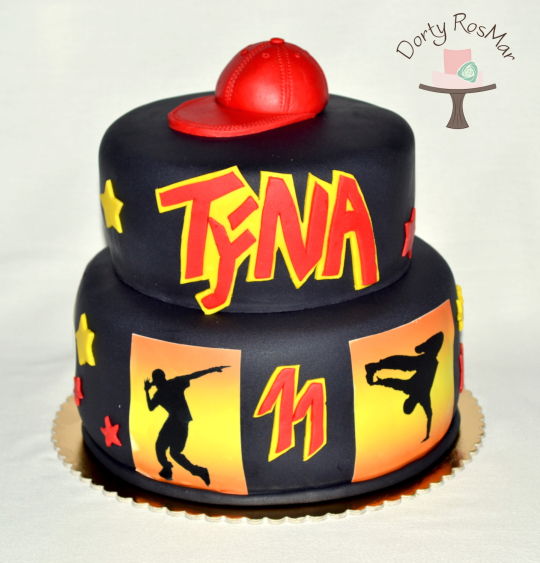 Hip Hop Dance Birthday Cake