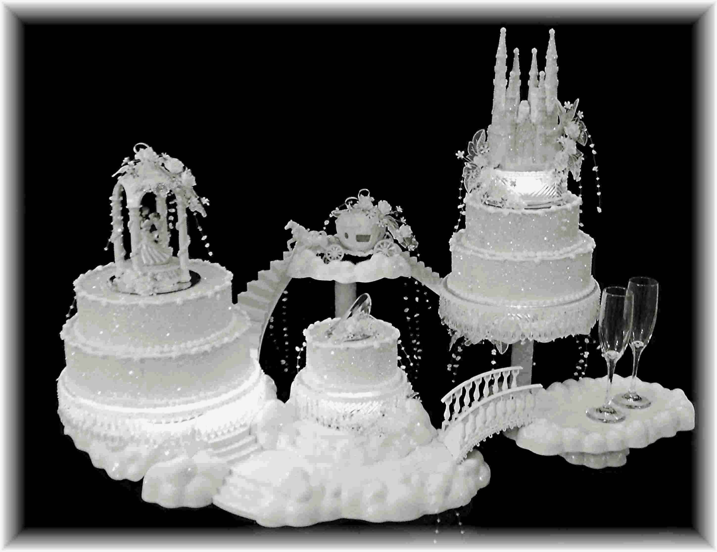 Huge Fairy Tale Wedding Cakes