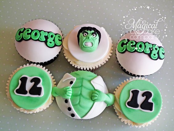 Hulk Cupcakes