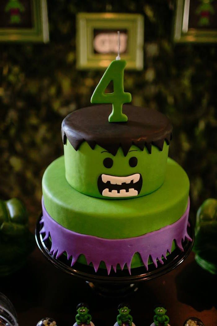 Incredible Hulk Birthday Cake Ideas