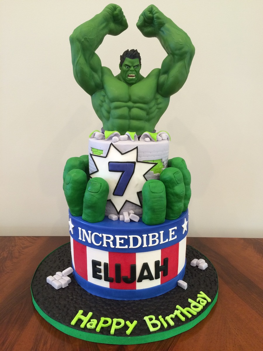 Incredible Hulk Cake