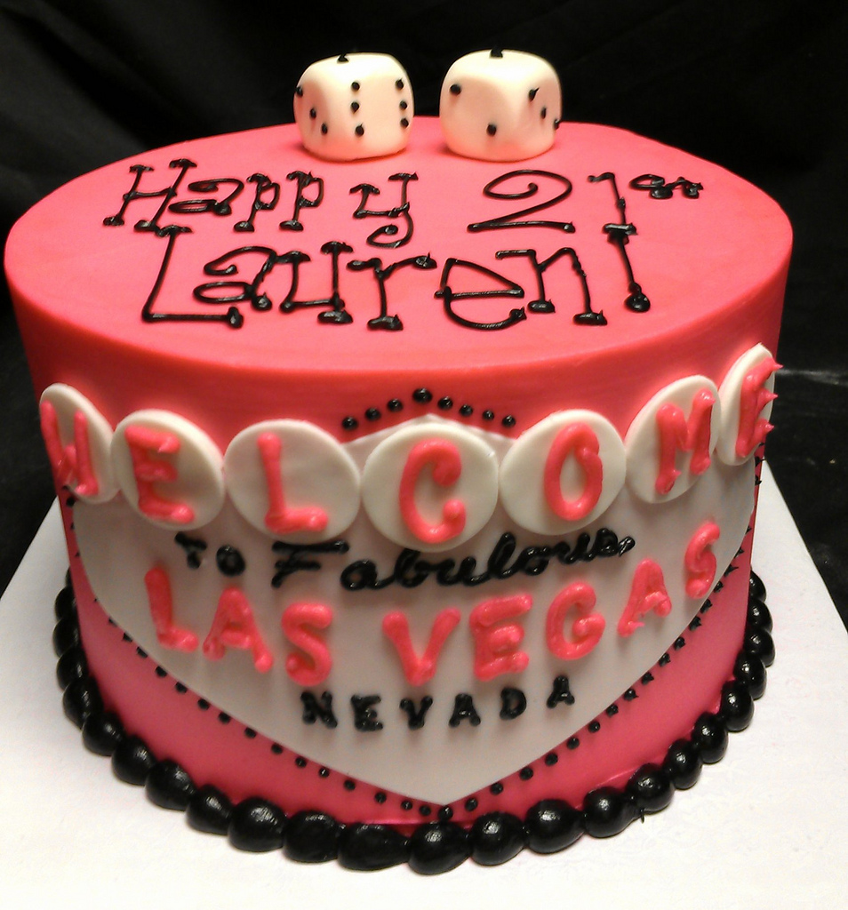 Las Vegas 21st Birthday Cake