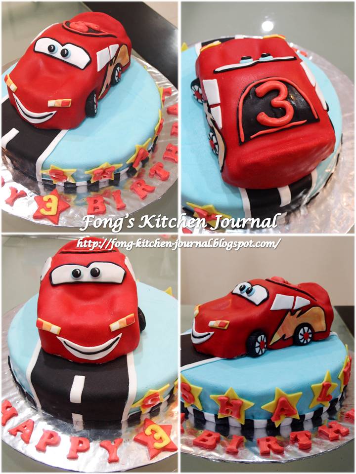 Lightning McQueen Birthday Cake