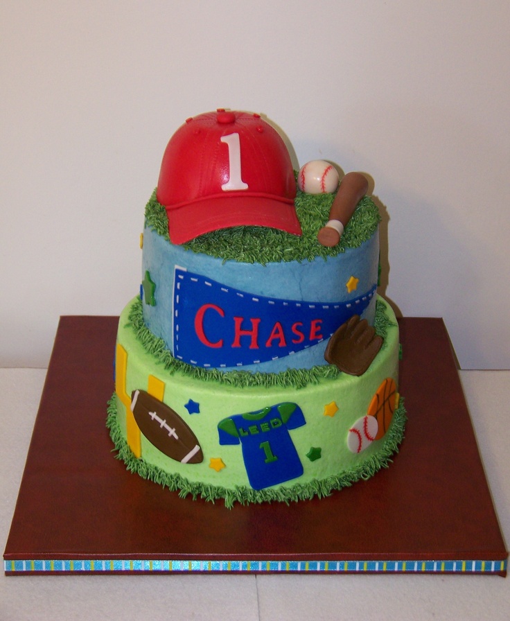 Little Boy Sports Birthday Cakes