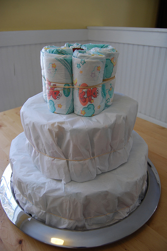 Make Baby Diaper Cake