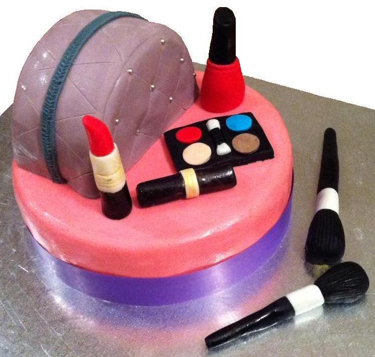 Make Up Birthday Girls Cake Ideas