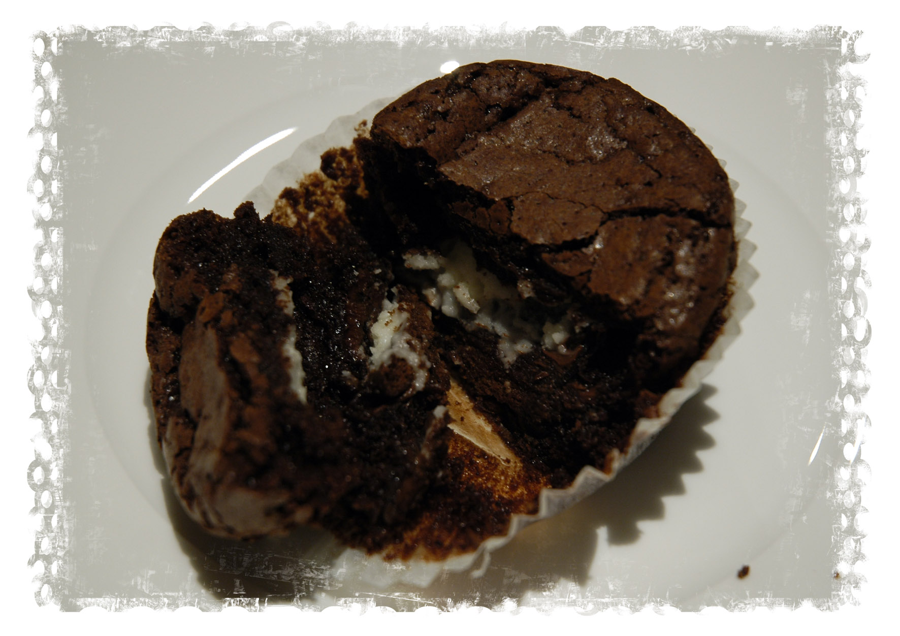 Martha Stewart's Mint Filled Brownie Cupcakes Martha Stewart's Mint Filled Brownie Cupcakes