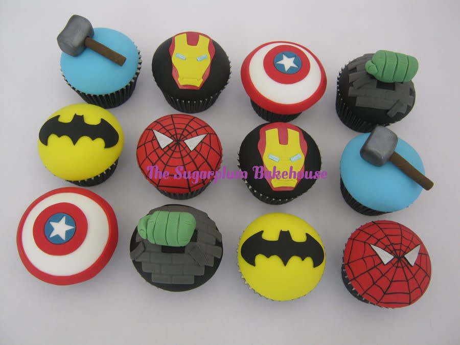 Marvel DC Comic Cupcakes Marvel DC Comic Cupcakes