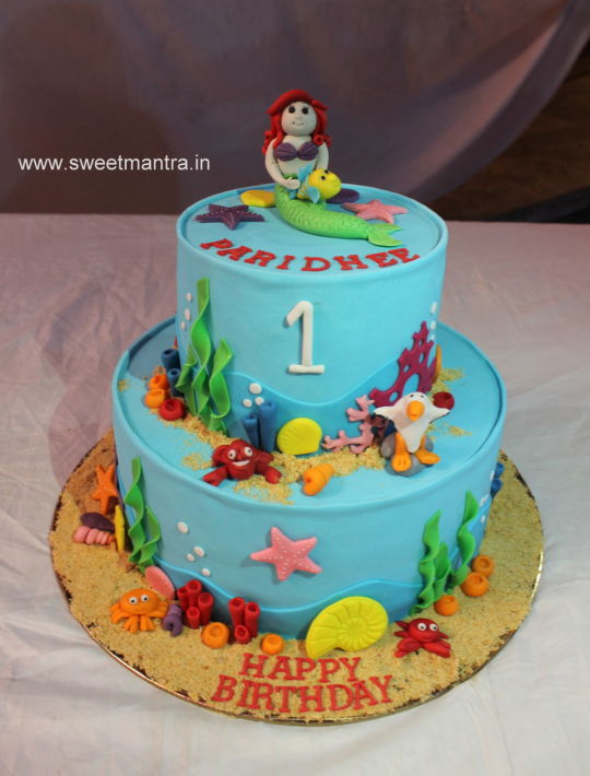 Mermaid Underwater Cake Theme