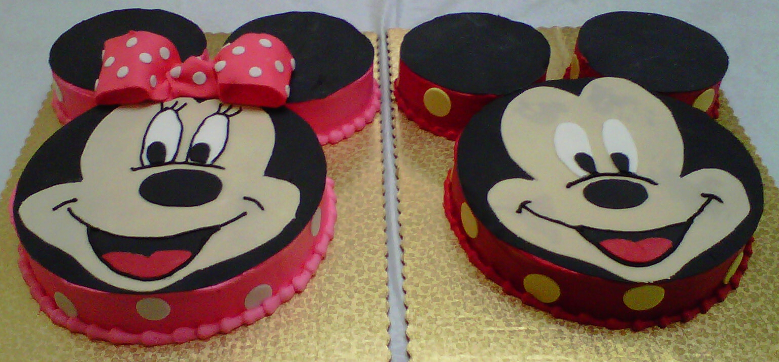 Mickey and Minnie Cake