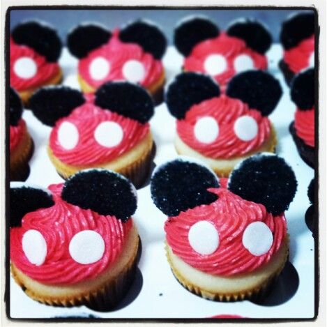 Mickey Mouse 1st Birthday Cupcakes