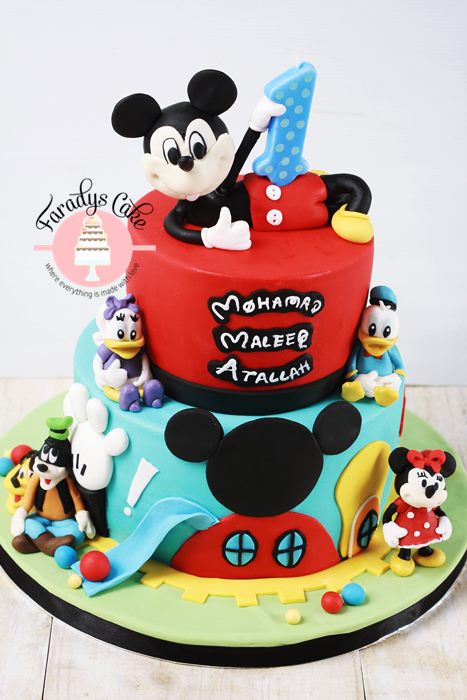 Mickey Mouse Birthday Cake