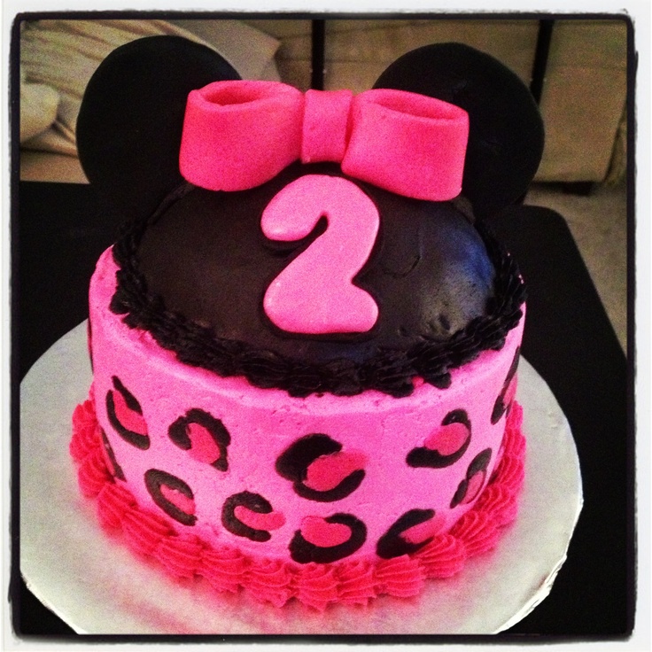 Minnie Mouse 2nd Birthday Cake Minnie Mouse 2nd Birthday Cake