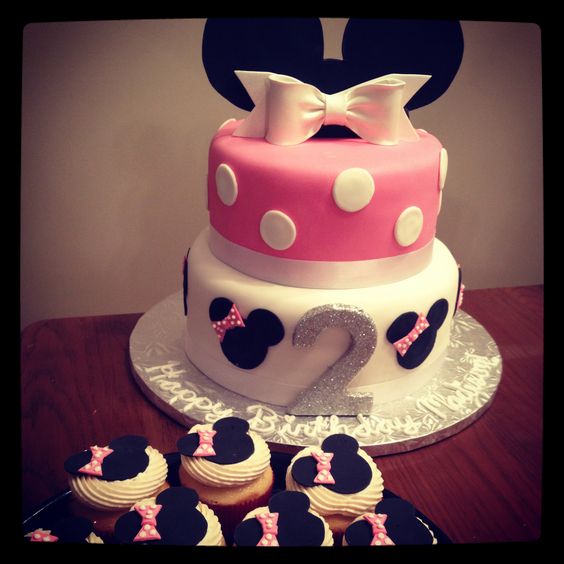 Minnie Mouse 2nd Birthday Cake