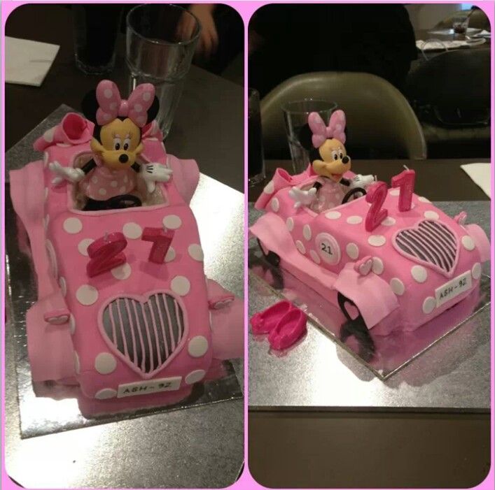 Minnie Mouse Car Cake