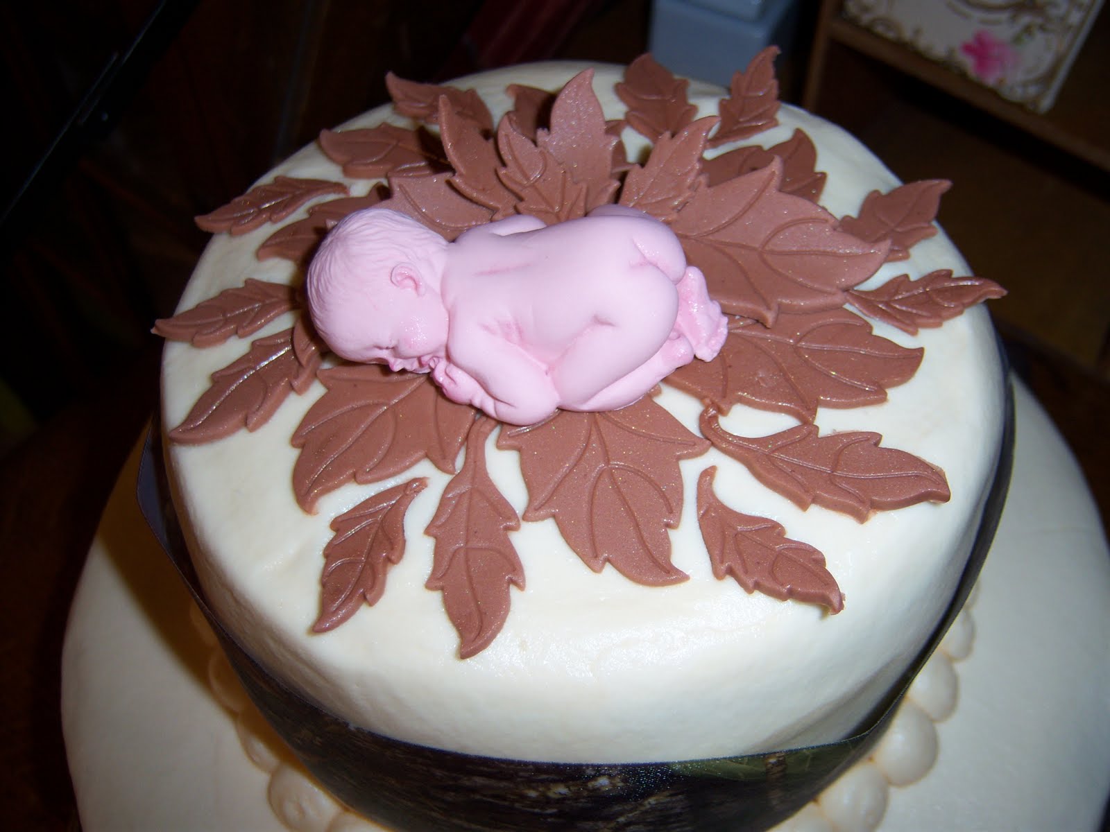 Mossy Oak Pink Camo Baby Shower Cake