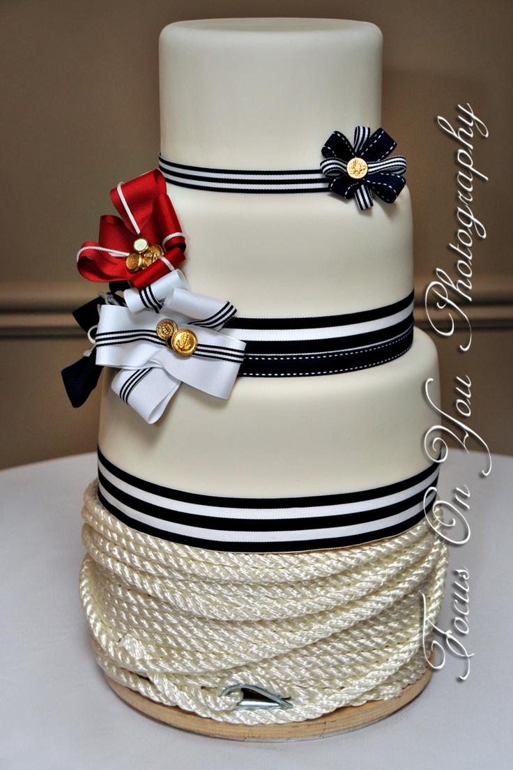 Nautical Theme Wedding Cake