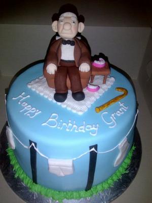 Old Man Birthday Cake