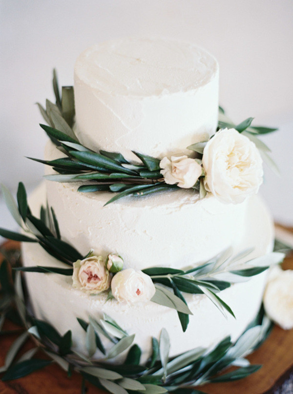 Olive Branch Wedding Cake