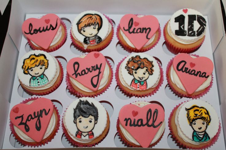 One Direction Cupcakes One Direction Cupcakes