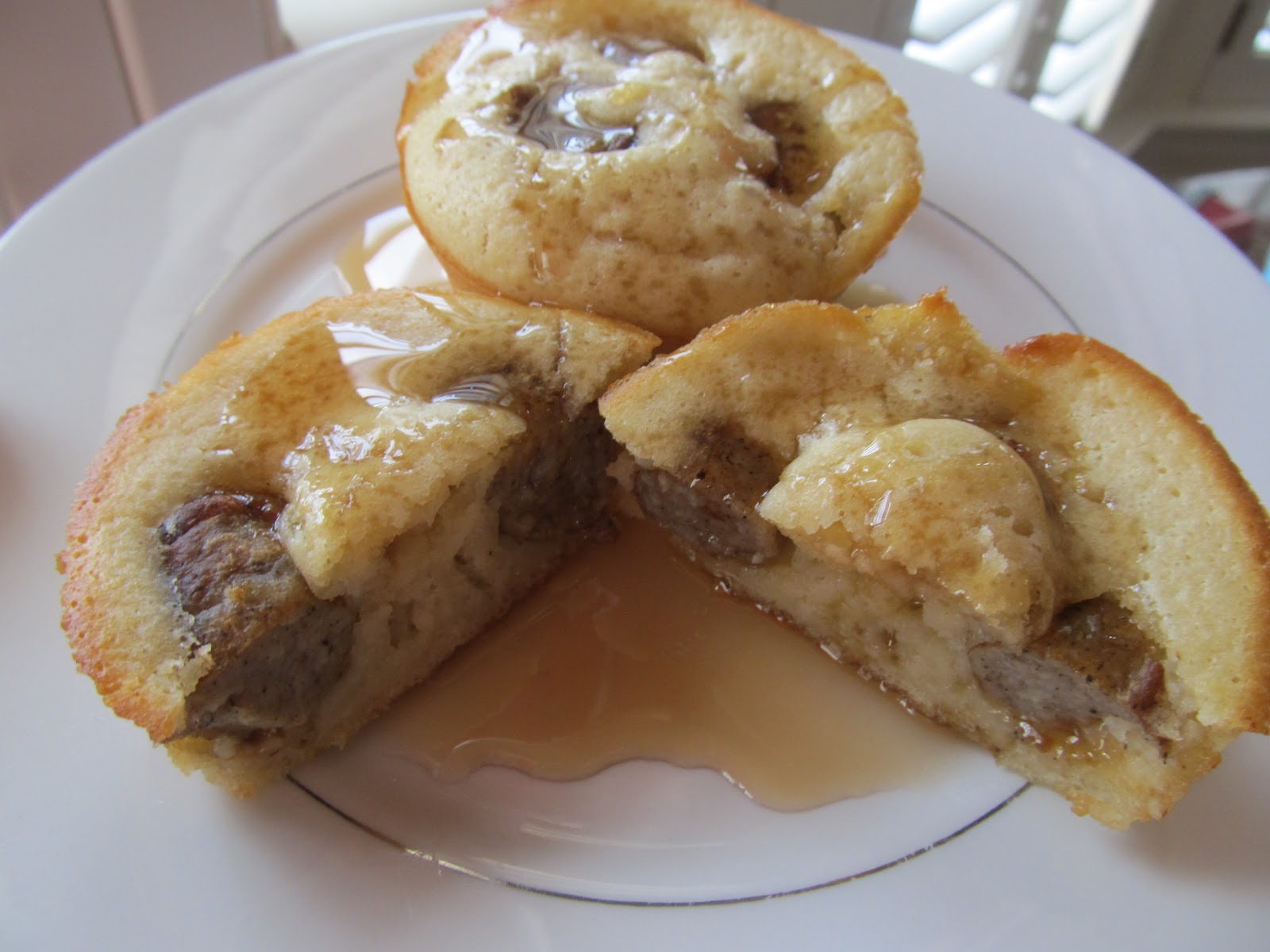 Pancake Muffins with Sausage