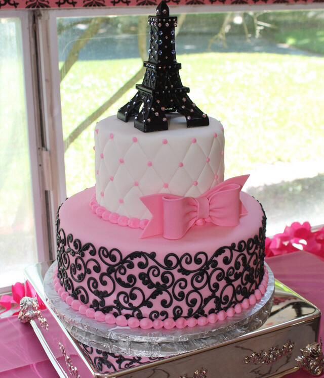 Paris Theme Baby Shower Cake Paris Theme Baby Shower Cake