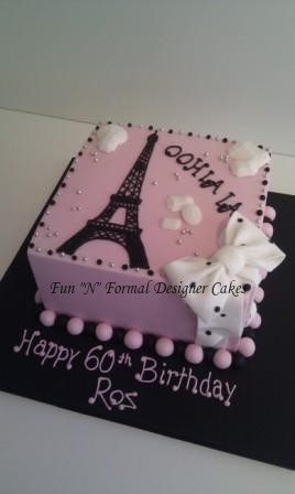 Paris Themed Birthday Sheet Cakes Paris Themed Birthday Sheet Cakes