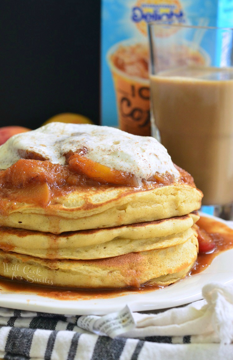 Peach Buttermilk Pancakes