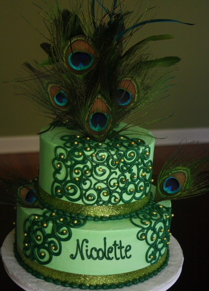 Peacock Cake