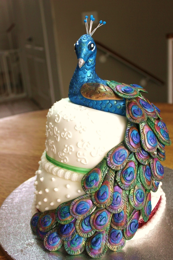 Peacock Feather Birthday Cake Peacock Feather Birthday Cake