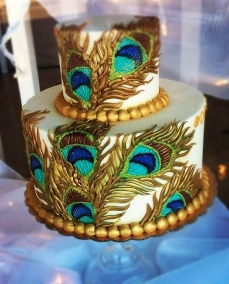 Peacock Feather Cake