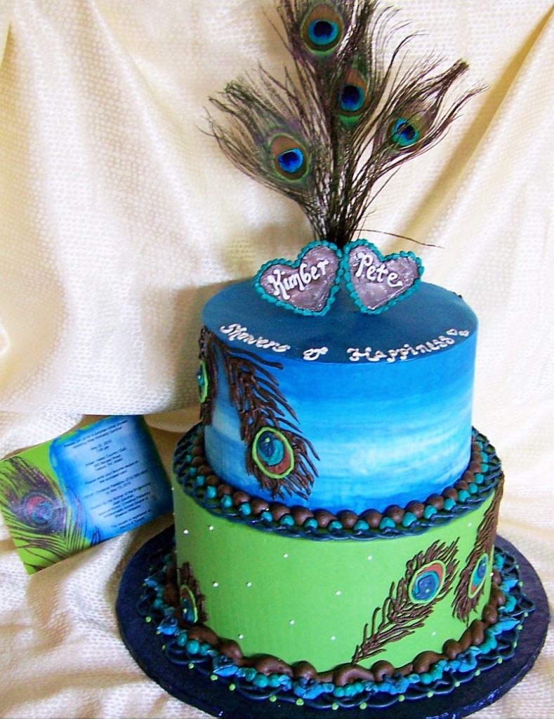 Peacock Wedding Cake