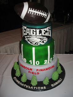 Philadelphia Eagles Grooms Cake