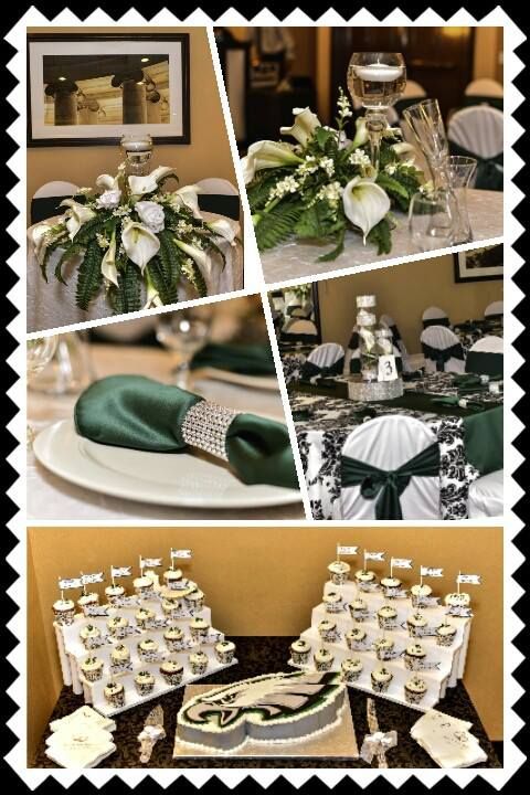 Philadelphia Eagles Themed Wedding