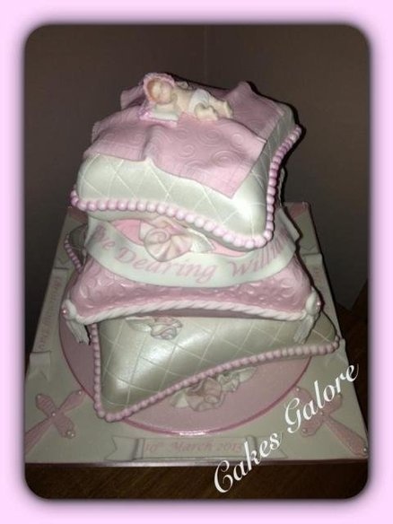 Pillow Christening Cake