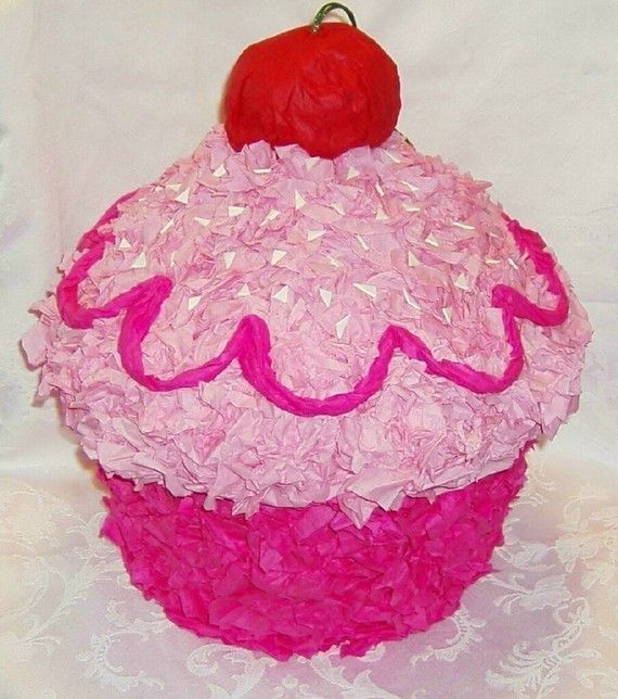 Pink Cupcake Pinata