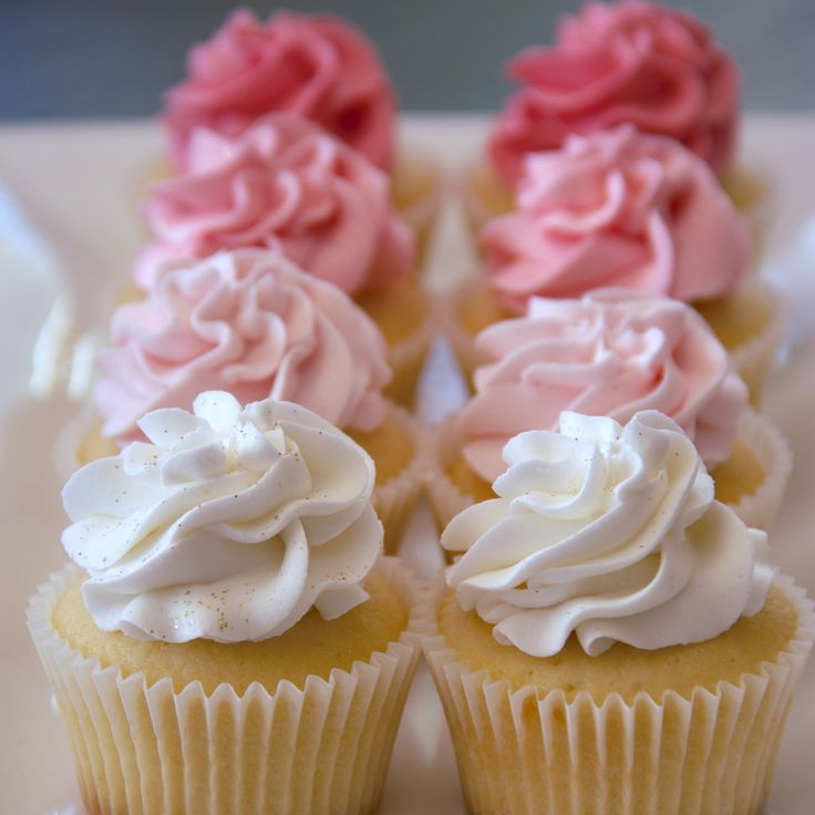 Pretty Pink Ombre Cupcakes