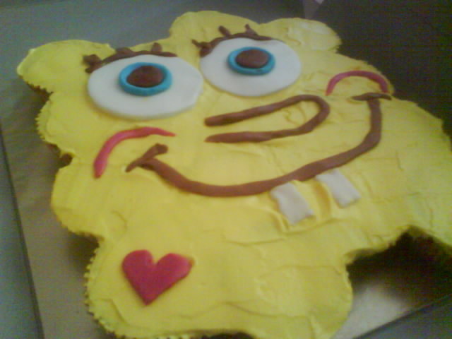 Pull Apart Cupcakes Spongebob