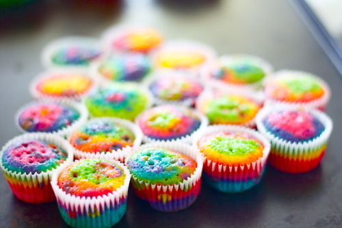 Rainbow Cupcakes